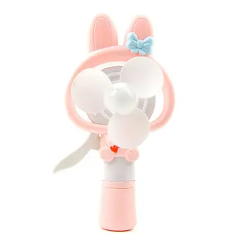 

Cartoon Rabbit Hand Pressure Fan Student Water Spray Spray Fan Cool Portable Fan Mini Hand Crank Fan