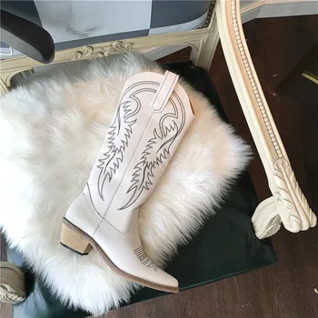 

Long Boots Band Designer Women Knee High Boots Pointed Toe Boots Women Long Chunky Block High Heel Boots Black Apricot White