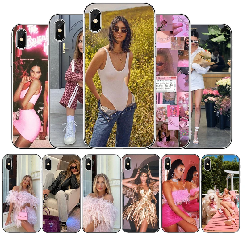 Мягкий силиконовый чехол Jenner для телефона iPhone 5 5S 6 6plus 7 8 plus X XR XS Max 11 PRO SE 2020 |