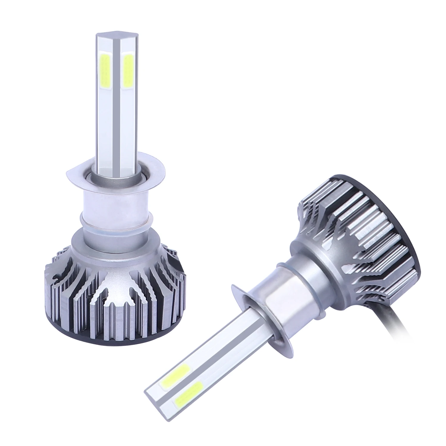 

Unicersal 2X Car Vehicle Automobile LED Front Lights Bulbs Lamp H1 6500K 8000LM