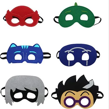 

Pj Masks Masquerade Ball Mask Cape Bracelet Children Birthday Christmas Party Gifts