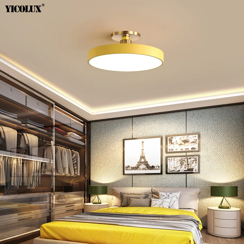 Colorful Simple Modern LED Chandelier Lights Living Study Room Child Bedroom Aisle Corridor Loft Home Lamps Indoor Lighting