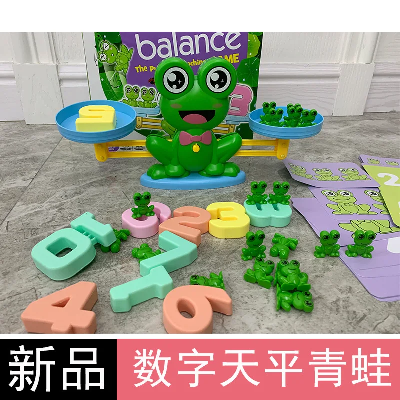 

Toy Monkey with Numbers Balance Children Science Educational Balance Frog with Numbers Monkey Balance