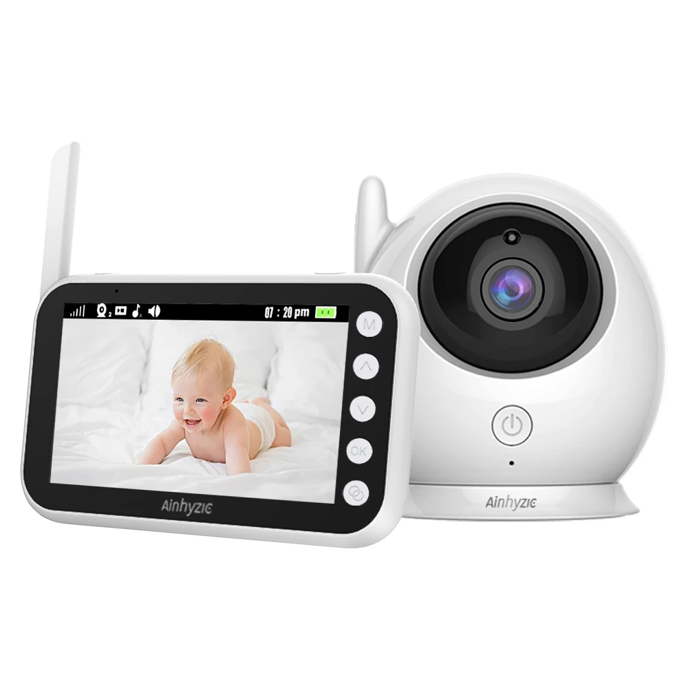 

Ainhyzic 4.3 IPS Screen Video Baby Monitor with Camera,Wireless Cry Baby Alarm Video Monitor Night Vision Security Babysitter