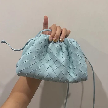 

Bag For Women Weave Cloud bag Soft Leather Madame Bag Single Shoulder Slant Dumpling Bag Handbag Day Clutches bags Messenger Bag