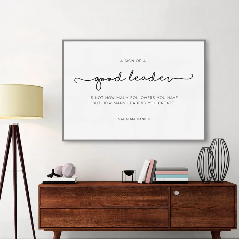 Good leader canvas print