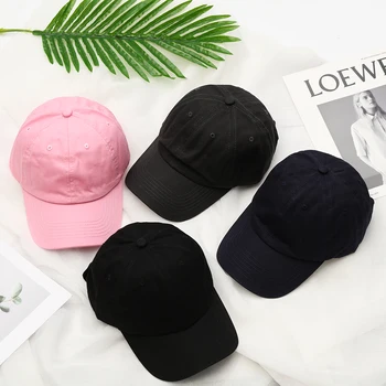 

Adjustable 100% Cotton Hat Street style Baseball Cap Cotton Pure Color Low Profile Mens Womans Sun Hat Soft Multi-Color