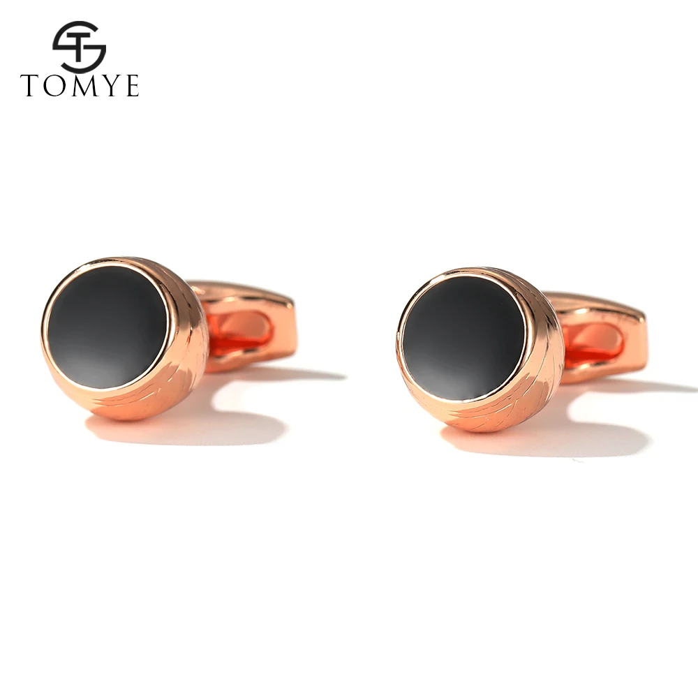 Запонки для мужчин TOMYE XK20S063 высококачественные круглые металлические запонки