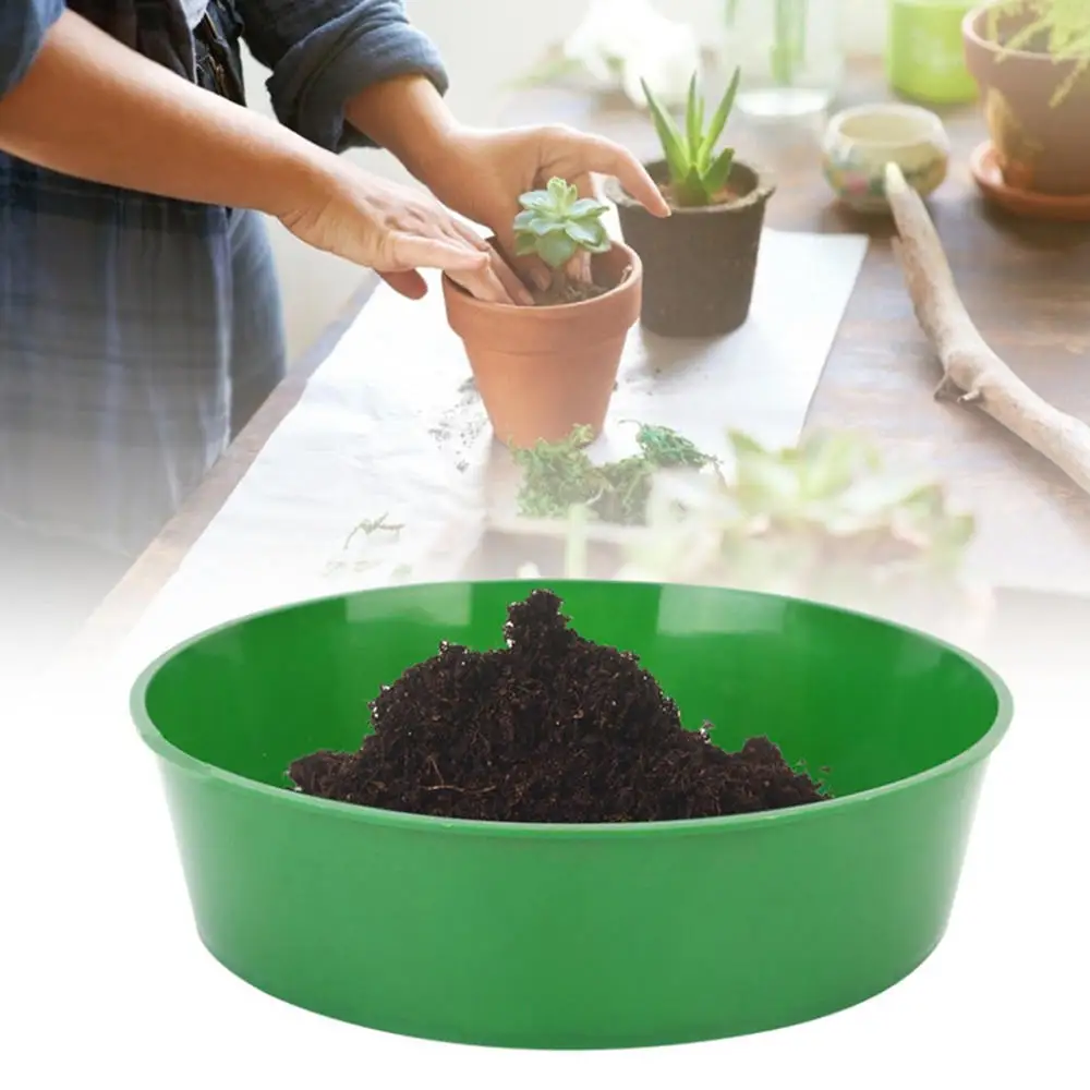 Green Plastic Garden Sieve Riddle Sifter For Compost Stone Gravel J4Y4 Soil C5P1 Home & Garden