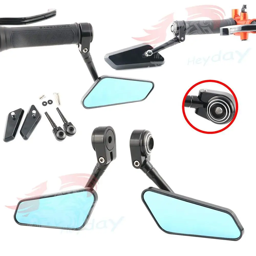 Cnc Motorcycle Mirror Motorbike Rearview Side Handle Bar End Mirrors