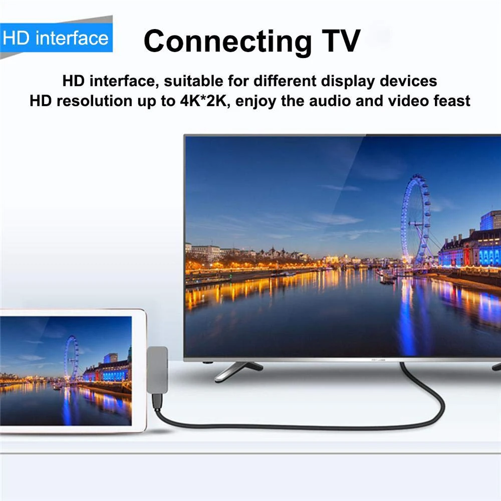 USB C концентратор type C адаптер для IPad Pro-4 K HDMI с 3,5 мм разъемом для наушников USB 3,0 PD Зарядка для MacBook Pro/Air