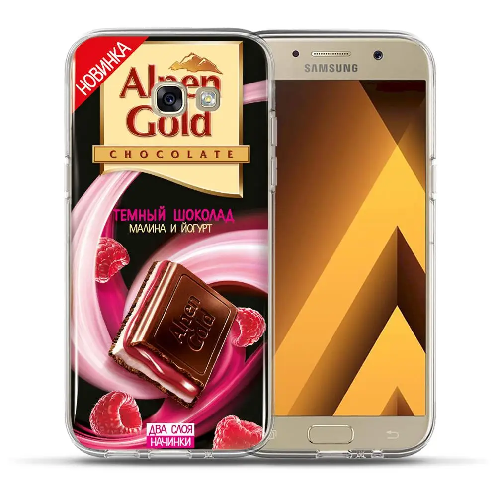 Шоколад чехол для телефона для Samsung Galaxy A3 A5 A7 A6 A8 плюс A9 A10 A20 A30 A40 A50 A60 A70 A80 A90 силиконовый чехол - Цвет: 6156