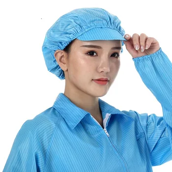 

Anti-static Hat Factory Outlet Anti-Static Safety Cleanroom Hats Dustproof Clean Room Protective Electronics Factory Work Caps