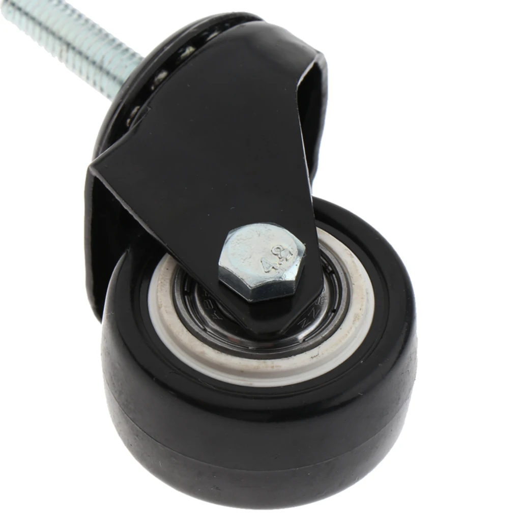 1.5 Inch PU Replacement Caster Swivel Furniture Wheels Floor Protecting Office Chair Swivel Caster Threaded Stem, Black 1.5 Inch PU Replacement Caster Swivel Furniture Wheels Floor Protecting Office Chair Swivel Caster Threaded Stem, Black