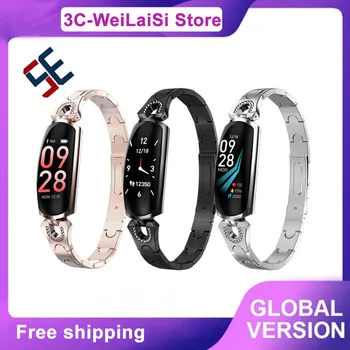 

AK16 New Smart Bracelet Fitness Tracker Ladies Fashion Smart Wristband heart Rate blood Pressure smart Watch With Ladies