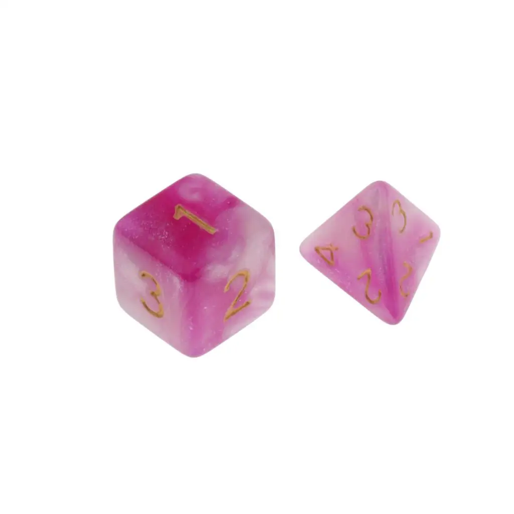  7 Die Polyhedral Dice Dungeons & Dragon D4-D20 D12 Dices Board Game Accessories DND Role Playing Game Dice Set
