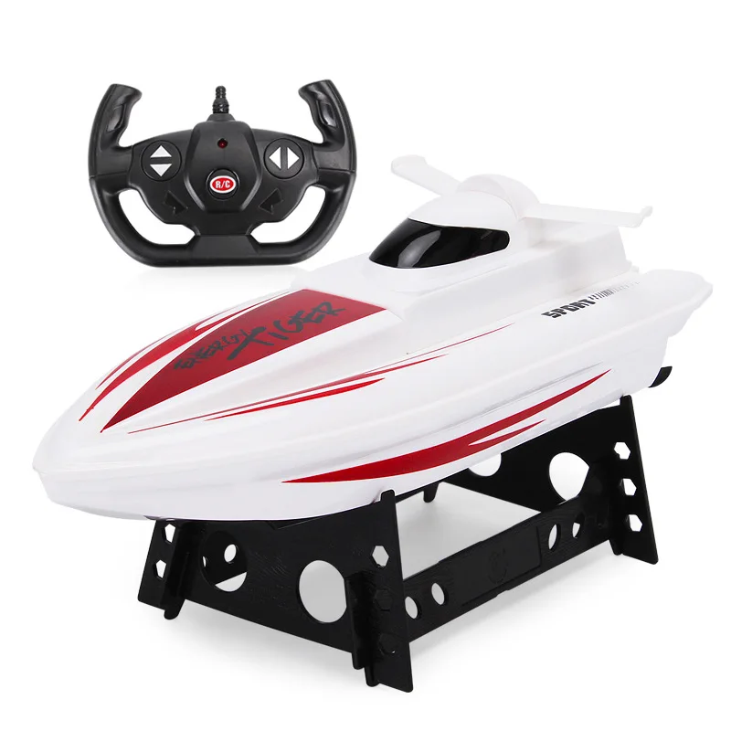 

Remote Control Boat Waterproof Toy 301 Aquatic Toy Electric 2.4G Remote Control High-Speed Speedboat Children Toy Boat Model