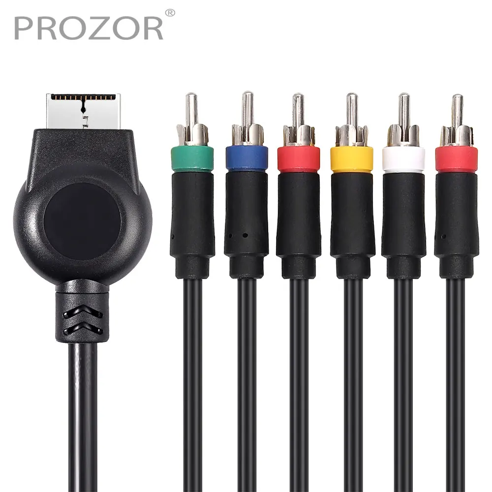 6-футовый компонент AV-кабель для PS1/2/3 игровой консоли премиум-класса HDTV RCA аудио