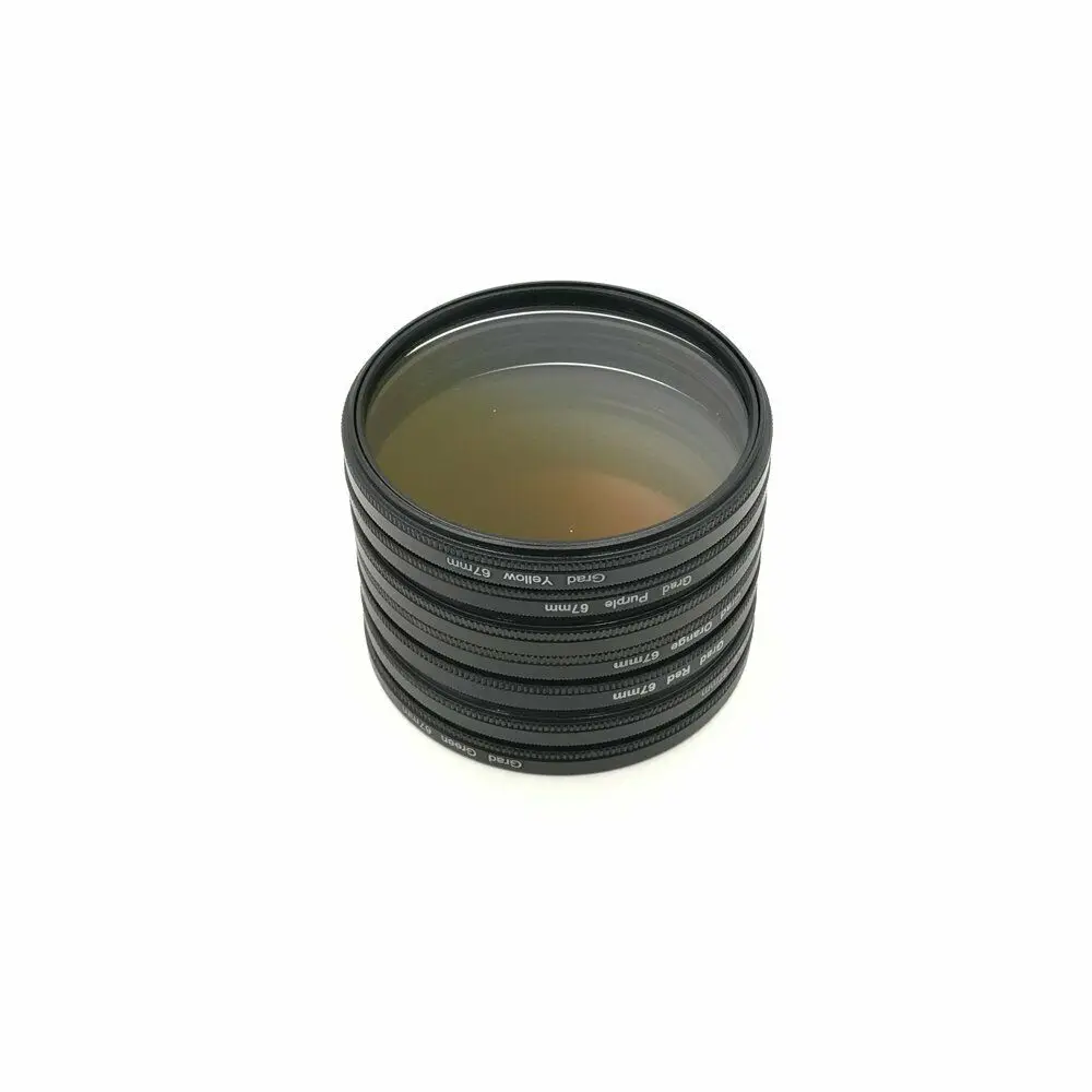 Filtro de Cor Filtro de Lente Gradiente para Sony 7 em 1 67mm 72mm 77mm 82mm Câmara Círculo Graduado Nikon 30mm 37mm 52mm 55mm 58mm - Image 3