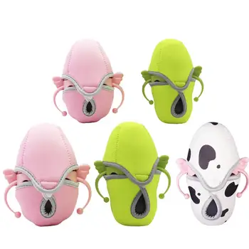 

Baby Bottle Insulation Upgraded Thick Flannel Anti-fall Protective Cover Warm Insulation Bag Snap Button On Back Double Stick