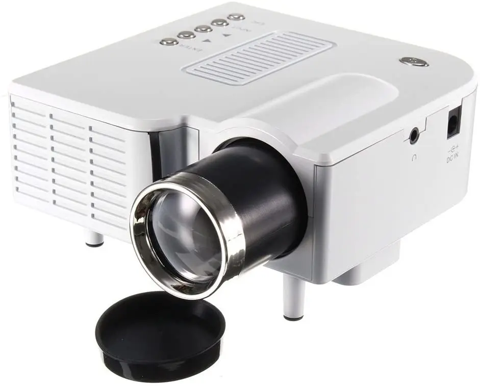 Мини-проектор 2020 модернизированный Jayzod UC28 + 3D 1080p Портативный светодиодный