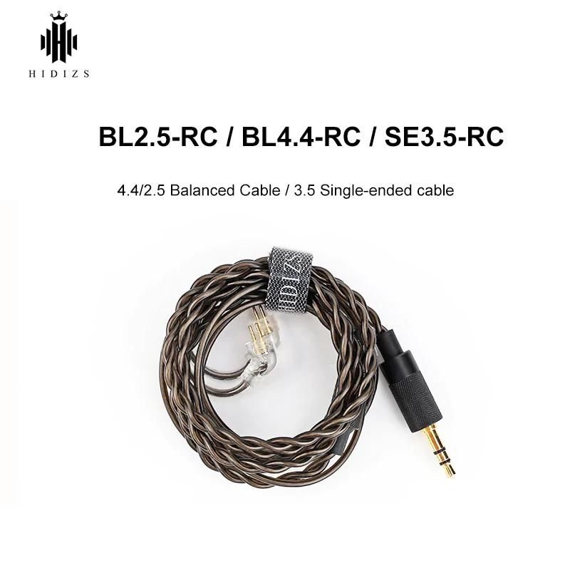  HIDIZS Balanced Cable BL2.5-RC BL4.4-RC Balanced Cable SE3.5-RC black Single-ended cable with 2Pin 