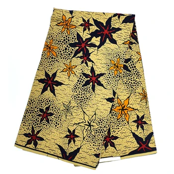 

Latest African Fabric Ankara Wax Textile/Kitenge/Pagnes for African dress 100% Cotton 6 yards HSH-26