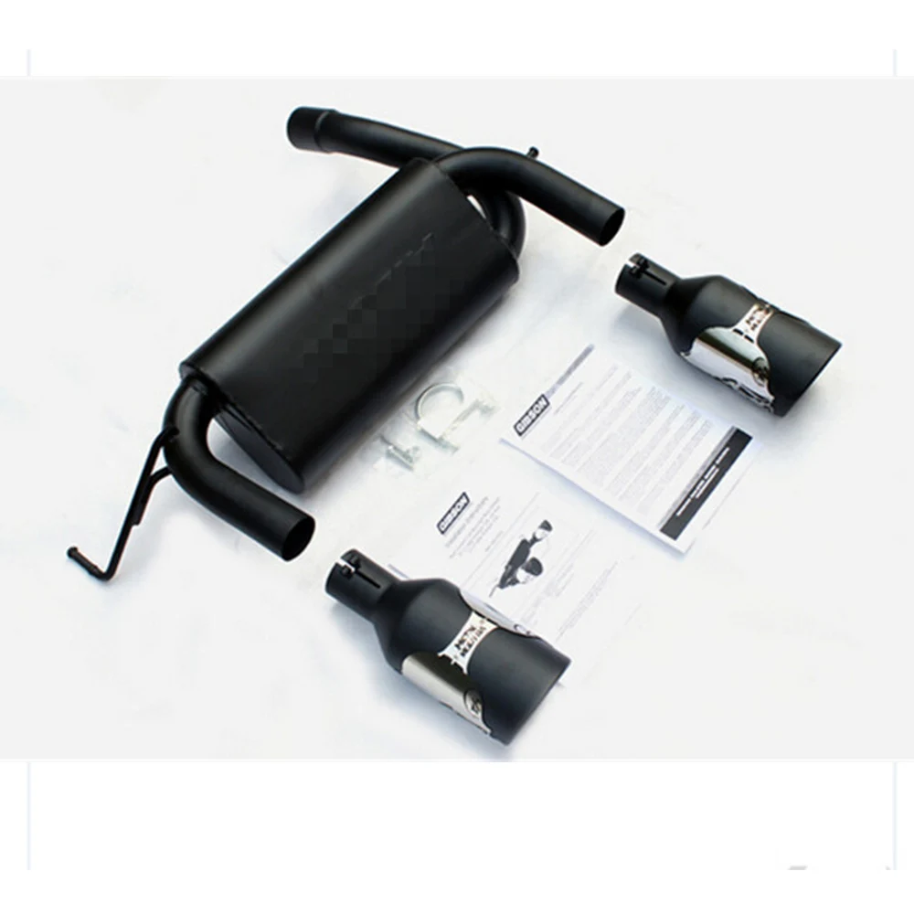 Auto Exhaust Pipe Muffler System Tail Pipe of Off-raod 4x4 Steel Muffler Exhaust Tip Fit For Jeep Wrangler JK JL 2007-
