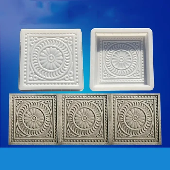 

Square Plastic Mold Pavement DIY Path Maker Mold Paving Cement Brick The Stone Road Paving Moulds Tool For Garden Decoration