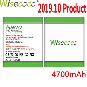 

WISECOCO 4700mAh BV-T4D Battery For Miscrosoft Lumia 950 XL CityMan Lumia 940 XL RM-1118 Phone New Product+Tracking Number