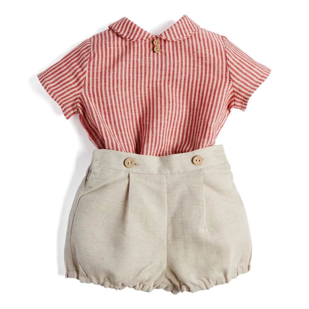 Baby-Boy-Clothes-Set-Children-Boutique-Clothing-Suit-Infant-Cotton-Shirt-Pants-Toddler-Boys-Spanish-Outfits