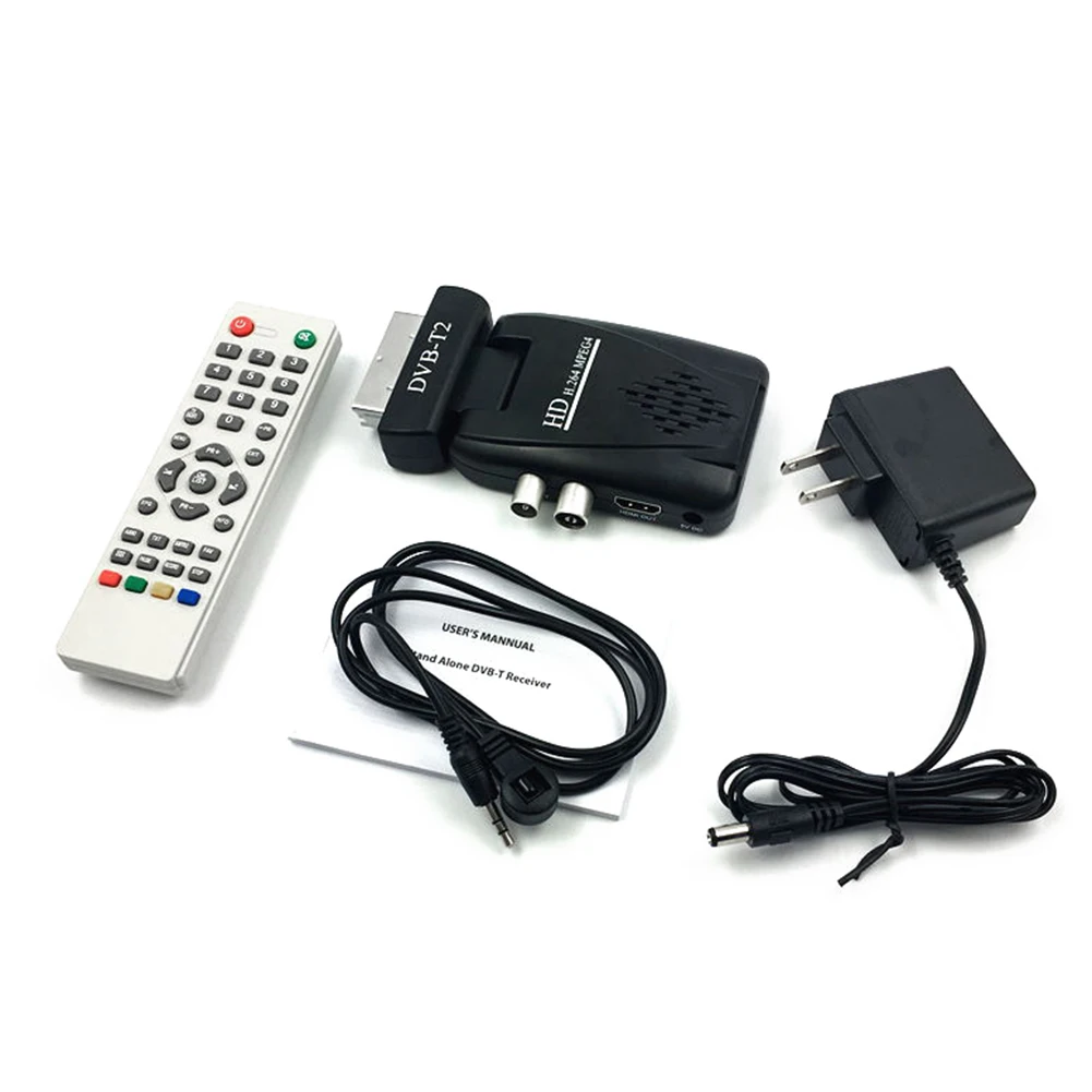 Цифровой ТВ тюнер HD Scart Dvb T2 декодер для телевизора порты Sup выход HDMI/Scart 1080P Usb порт