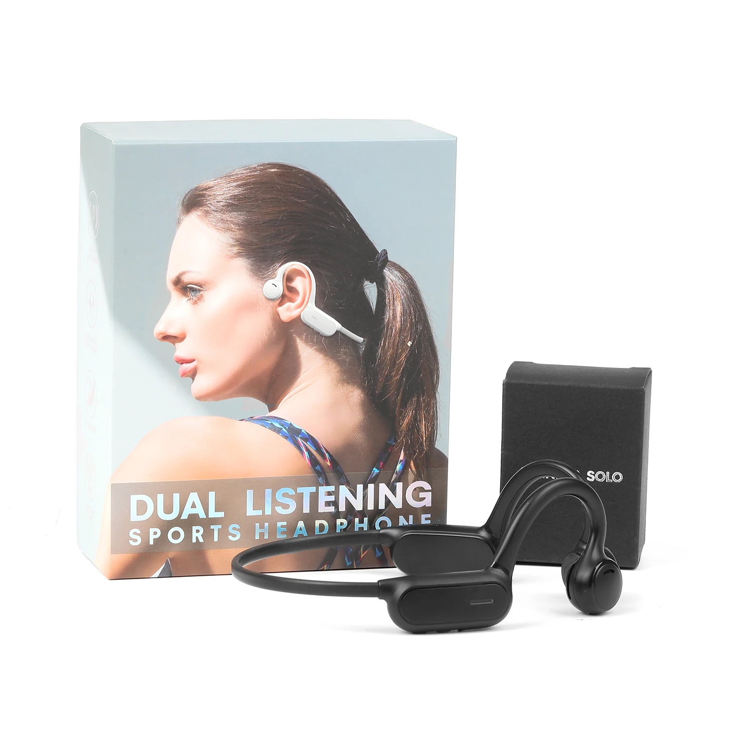 Bluetooth 5.0 Wireless Headphones Bone Conduction Earphone Open Ear Outdoor Sport Headset with Microphone Handsfree Headsets