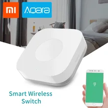 Cheap Xiaomi Aqara Smart Wireless Switch For Mi Home App Remote Control Security Alarm ZigBee Wifi Connection 1 gang Key Switches