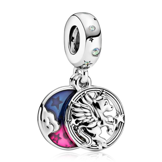 Sparkling Family Tree Dangle Charm Beads Fit Original Pandora Bracelet Pendant Necklace Jewelry