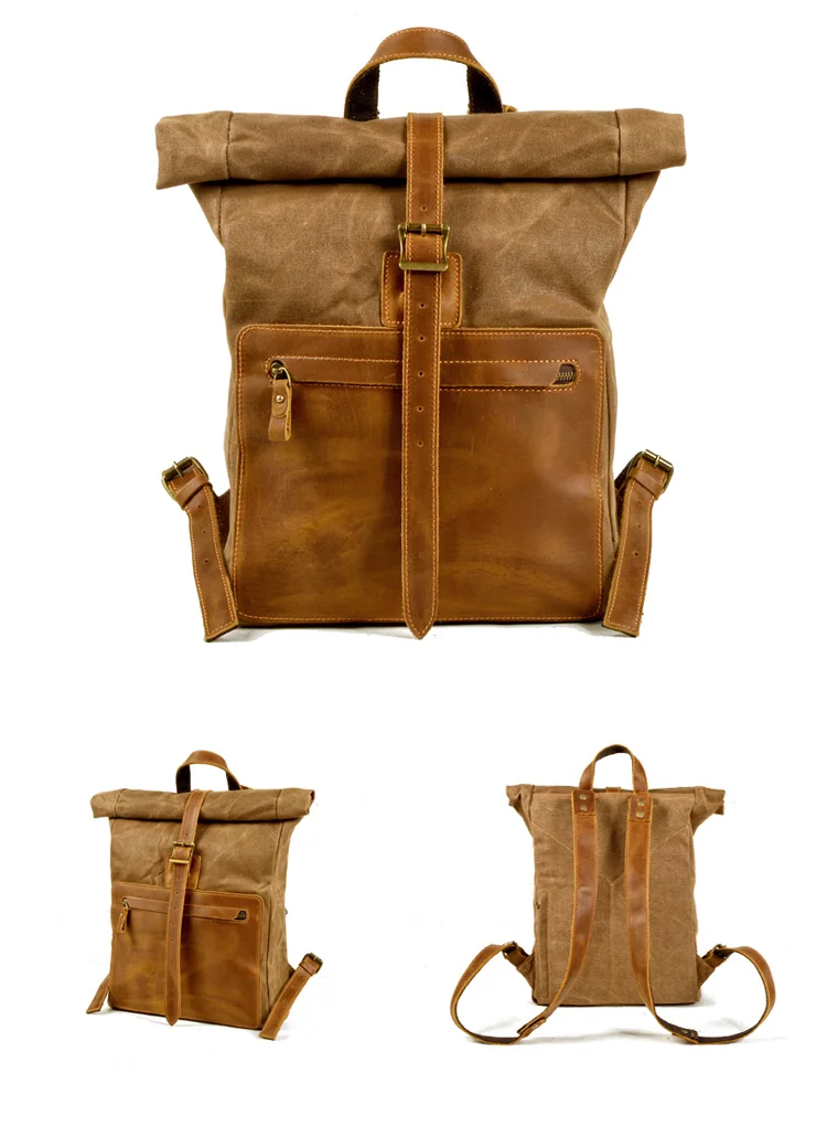 Retro mochila de viagem ao ar livre