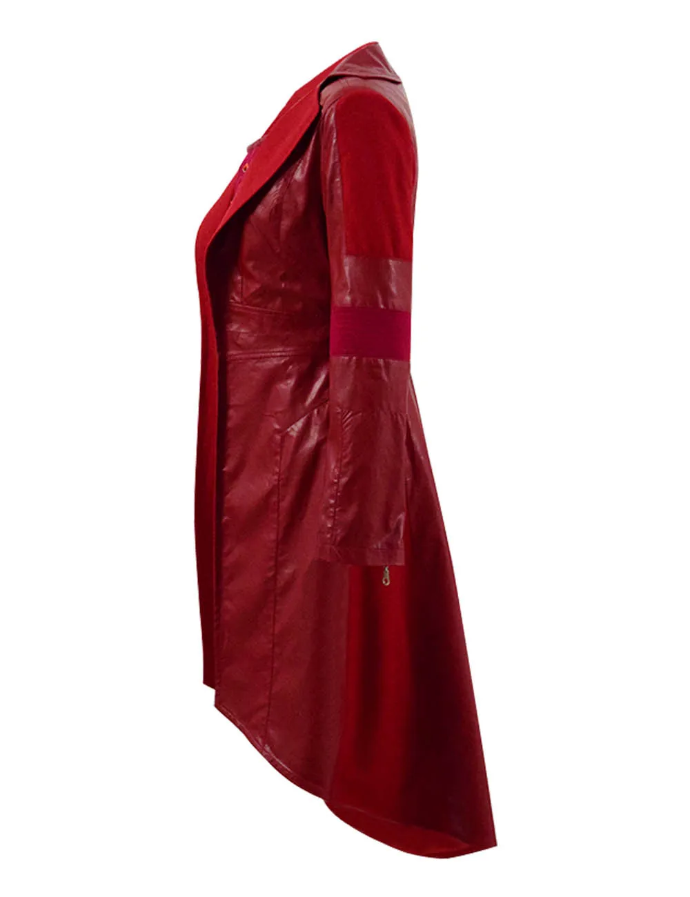Cosdaddy Скарлет ведьма косплей костюм женский красный Pu куртка жилет полный комплект боевой костюм на Хэллоуин