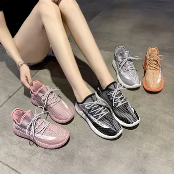 

New Sneakers Ins All-match Chunky Shoes Fashion Woman Vulcanize Shoes