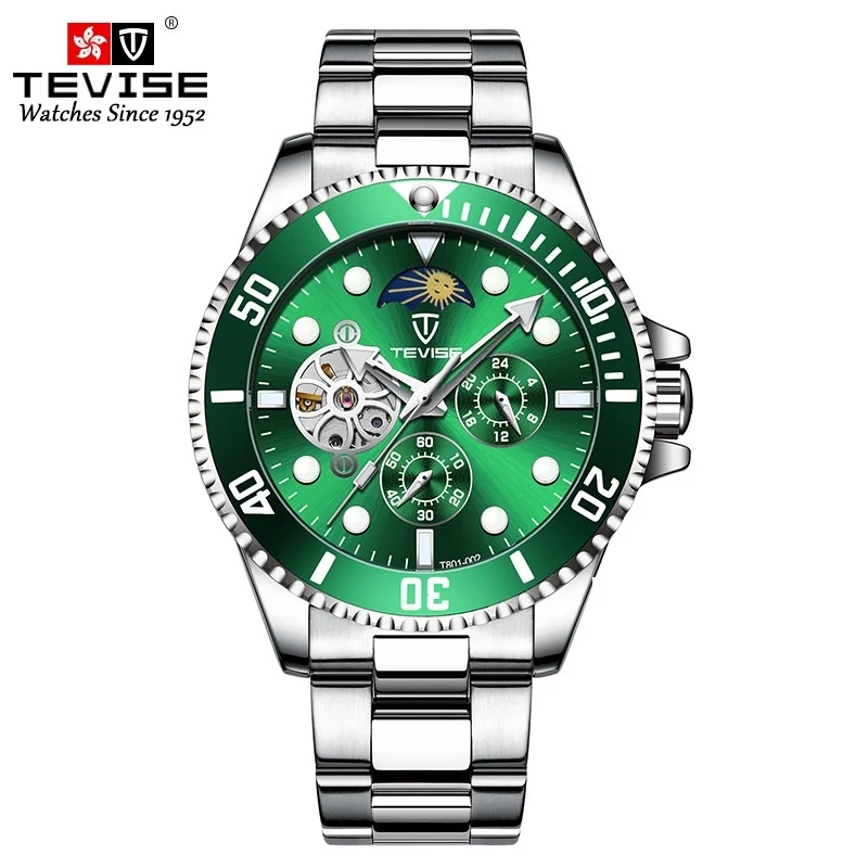 Men Watch TEVISE T801-002 Drop Shipping Top Brand Men Mechanical Watch Automatic Fashion Luxury Stainless Steel Male Clock 2020 (2)