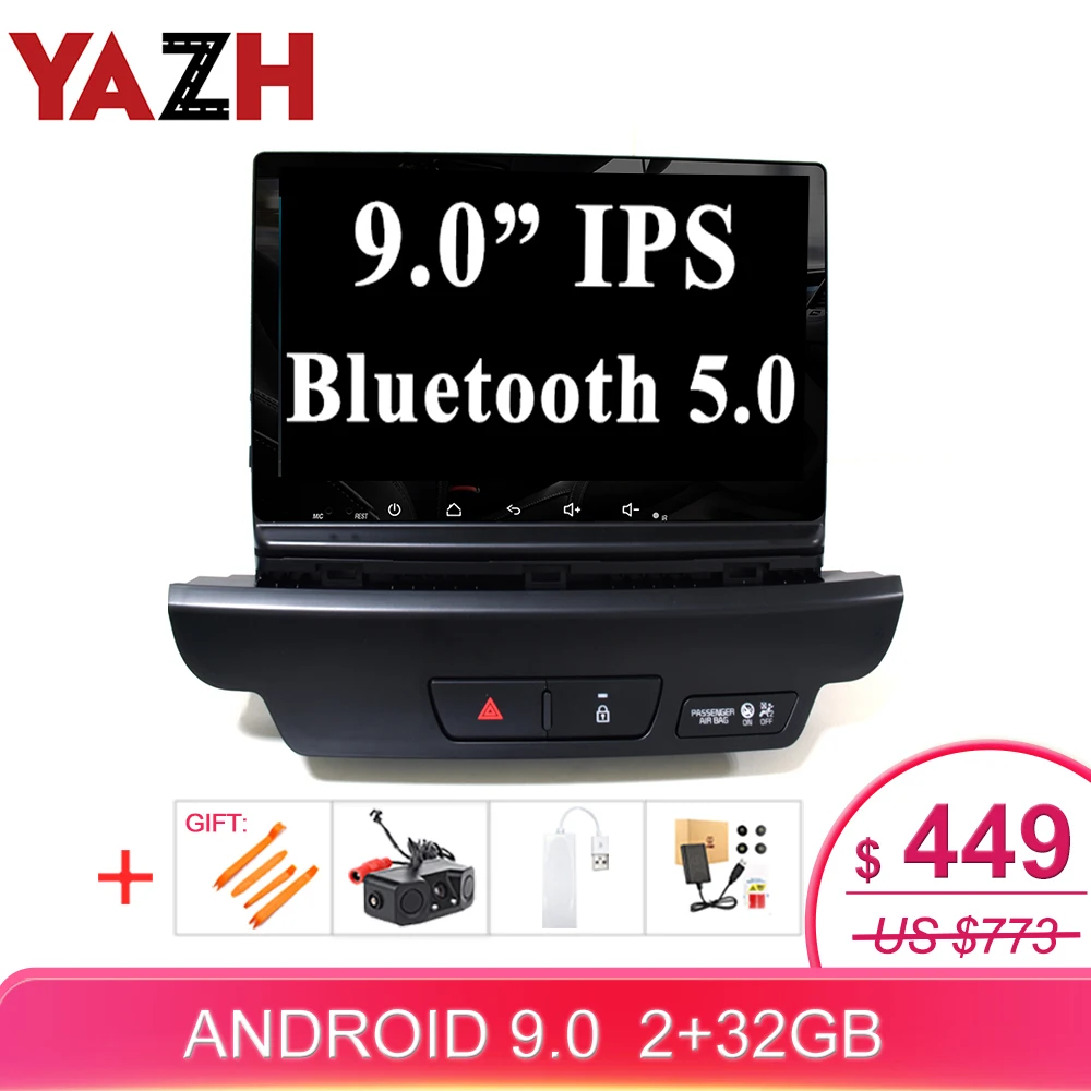 Автомагнитола YAZH для KIA Ceed мультимедийный плеер с GPS навигацией Bluetooth 5 0 IPS HD 9 дюйма