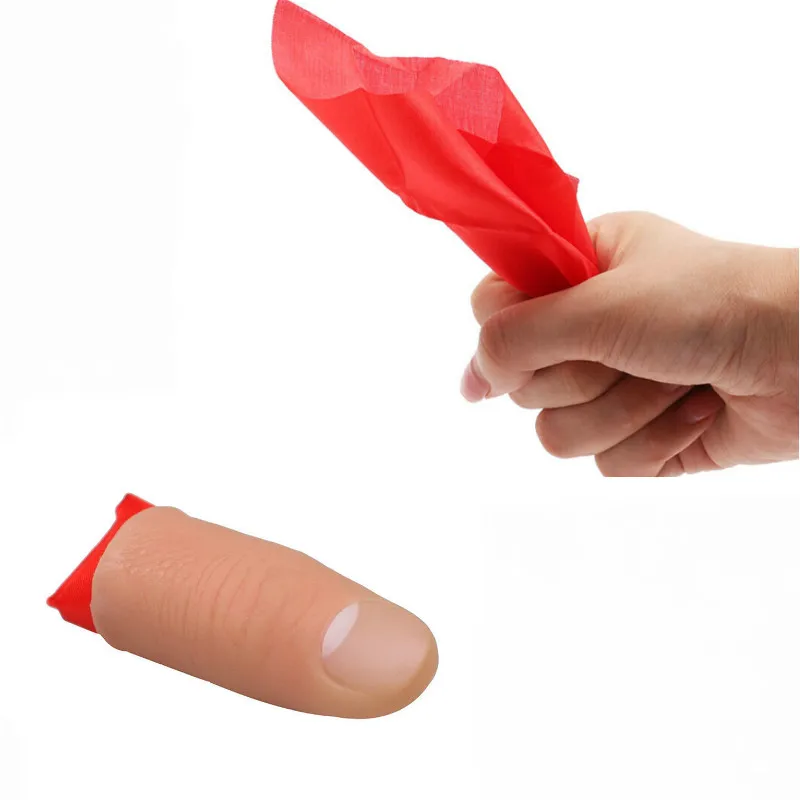 Thumb Prank Tip Finger Fake Magic Trick Toy Fun Joke Vanish Tool Props 