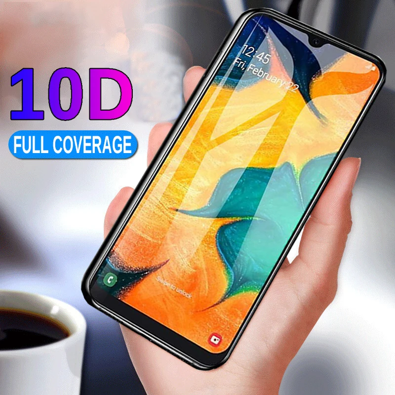 10D полное клеевое закаленное стекло для Samsung Galaxy A50 A40 A70 A30 A20 A10 M10 M20 A 50 70 защита