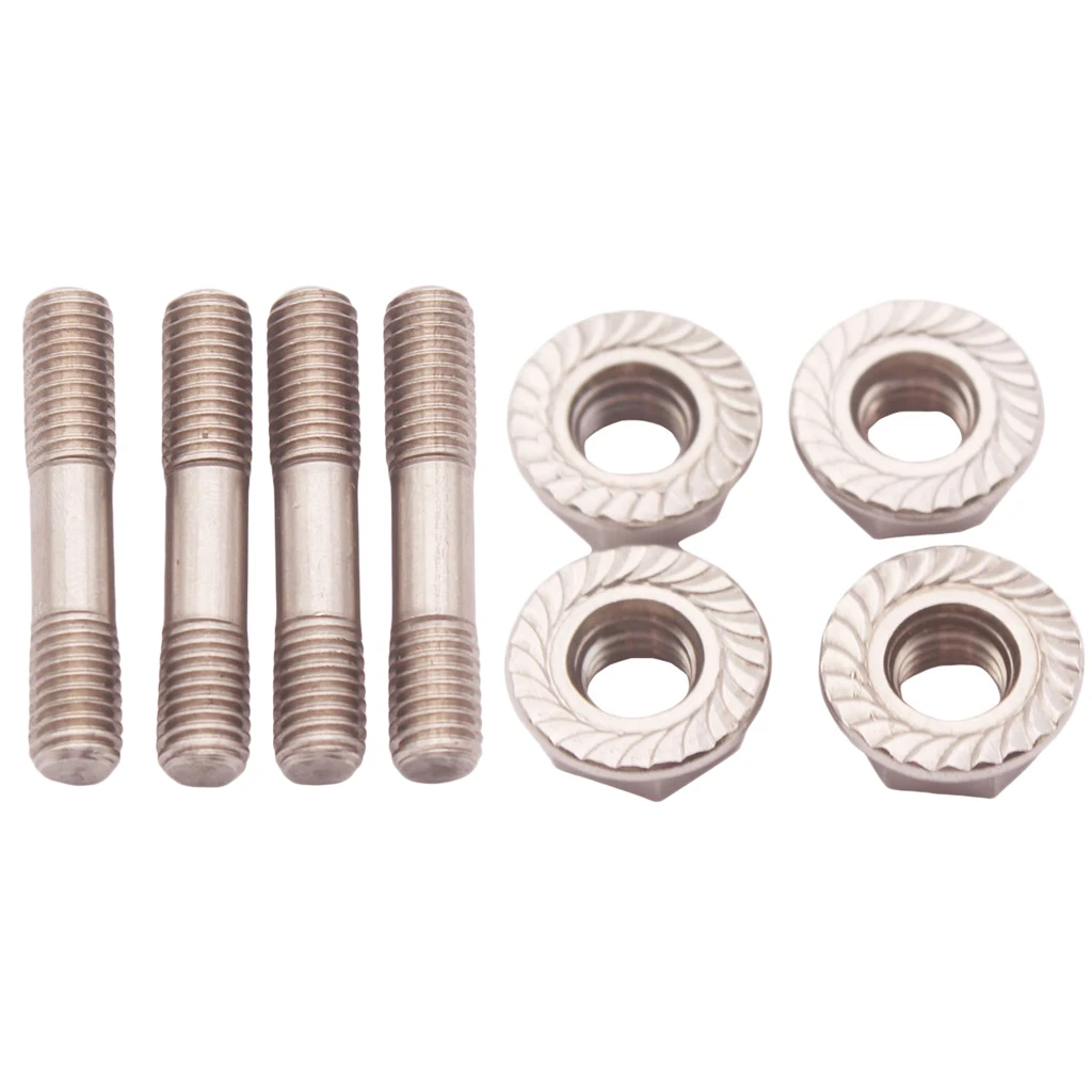 Stainless Steel 304 M8X1.25 Stud & Flange Nuts For T25 T28 Turbo System