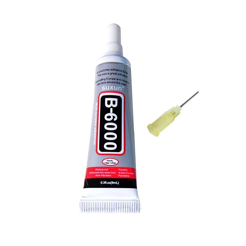 Pegamento B-6000 para teléfono móvil, 9ml, pantalla táctil, superpegamento adhesivo para teléfono, vidrio, punto de reparación, joyería, pegamento artesanal, 1 Uds.