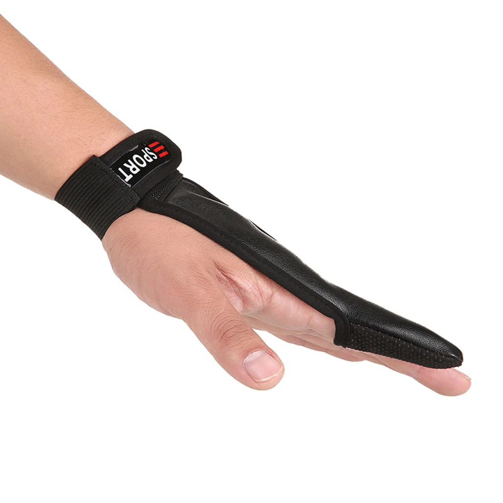 Casting Glove Single Finger Gloves Protector Stall Protector Fishermen PU Leather NonSlip Sea Fly Carp Fishing Accessories Black