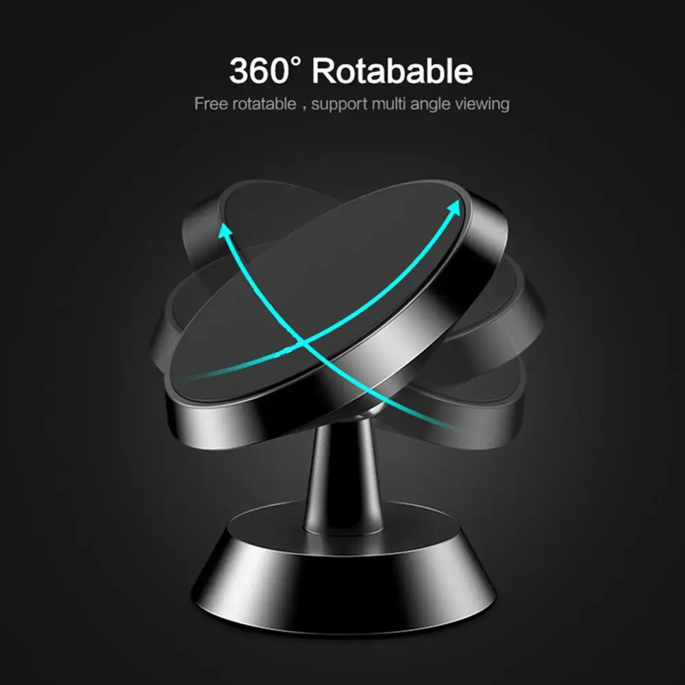 Magnetic Car Phone Stand Dashboard Phone New Luxury Stand Holder for IPhone for Huawei Lite Magnet 4