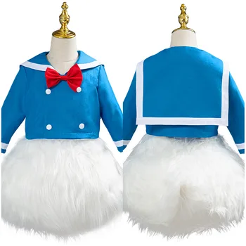 

Kids Donald Cosplay Duck Cosplay Costume Child Halloween Carnival Party Outfit Fancy Dress Blue Version