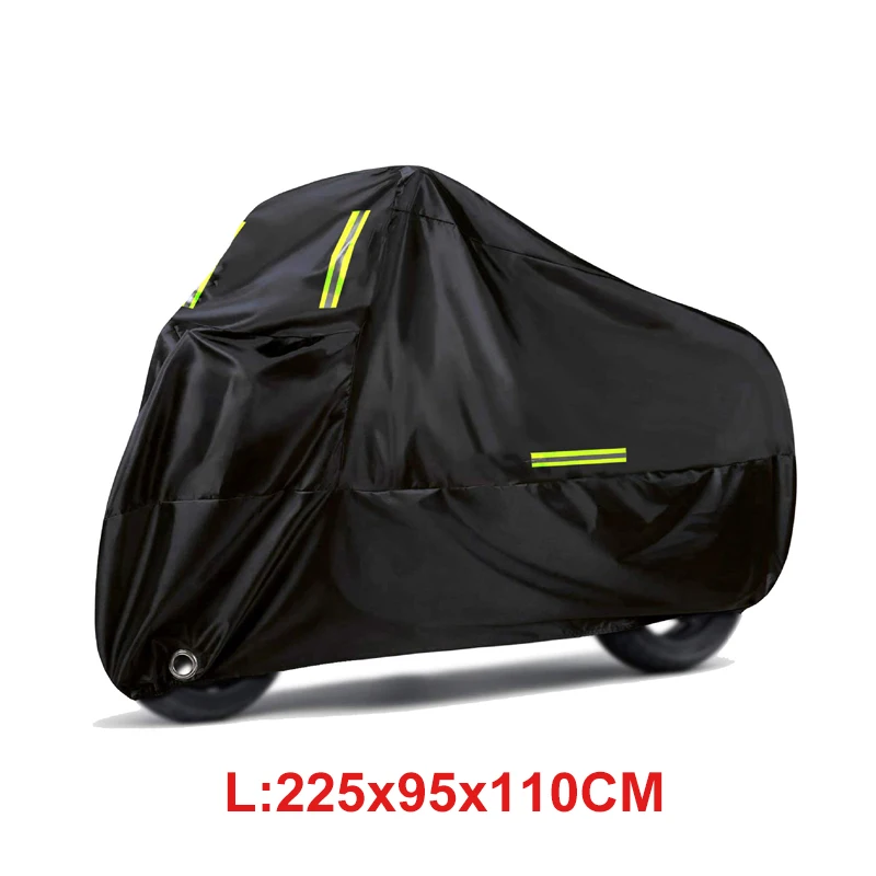 Universal All-Season Waterproof Motorcycle Cover - Outdoor UV Protector, Rain & Dustproof