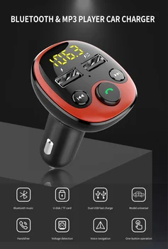 

Car MP3 Music Player Bluetooth 5.0 Radio Adapter Modulator Car Kit with Dual USB Car Charger U disk / TF Card lossless Music