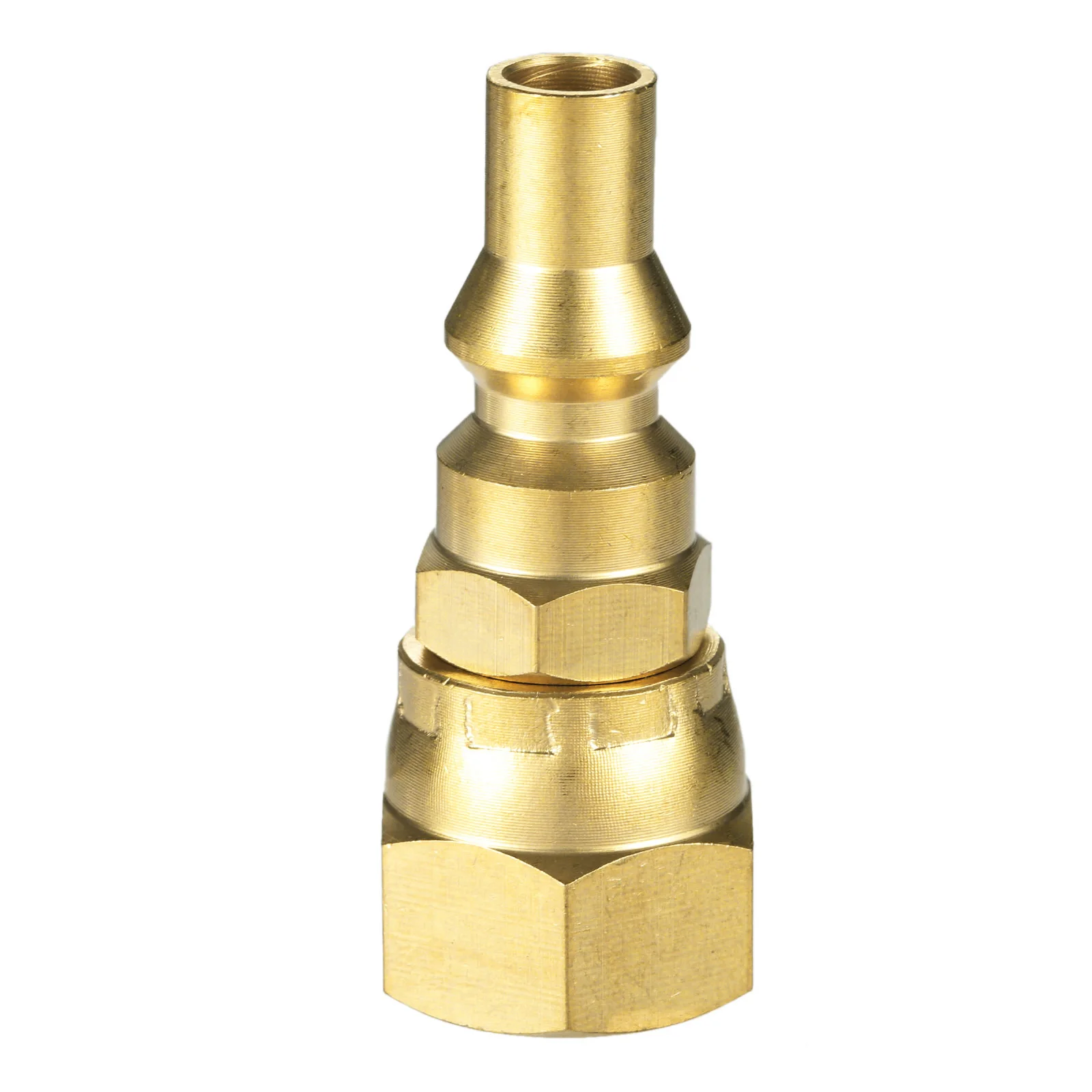 Portable Propane Brass Fitting Male Plug Flare Quick Connector for RV Oven BBQ 